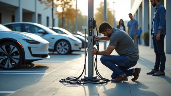 Installation de borne de recharge de voiture électrique : budget estimatif et coûts clés