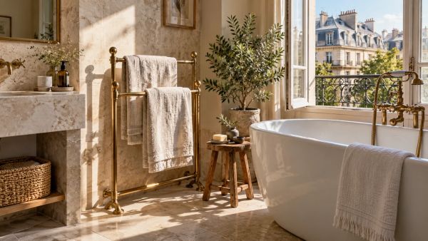 Top idées de porte serviettes sur pied pour sublimer votre salle de bain